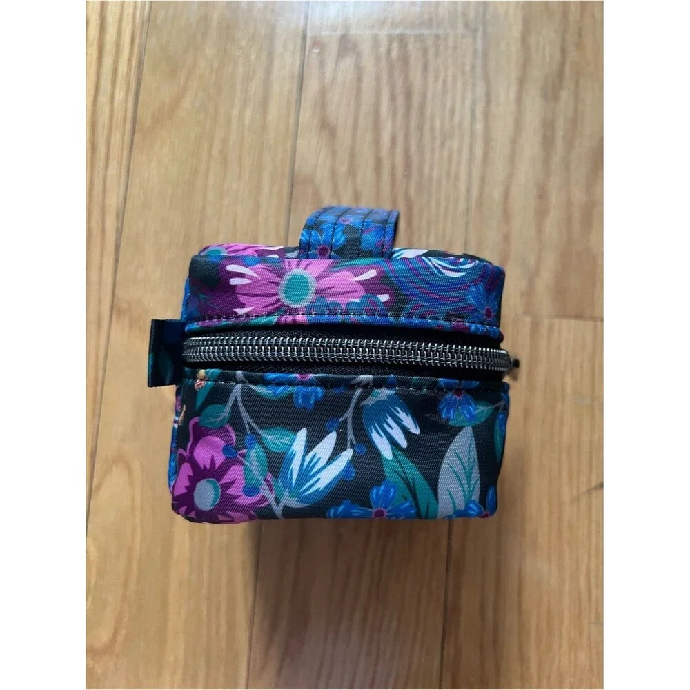 Lug Mini Jewelry Case - Mini Swizzle Floral Purple Blue